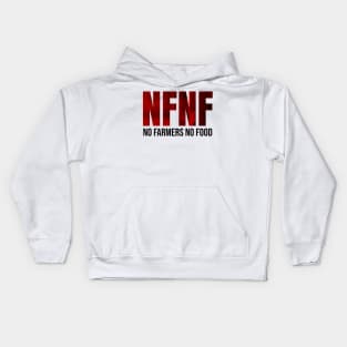 No Farmers No Food Design Kids Hoodie